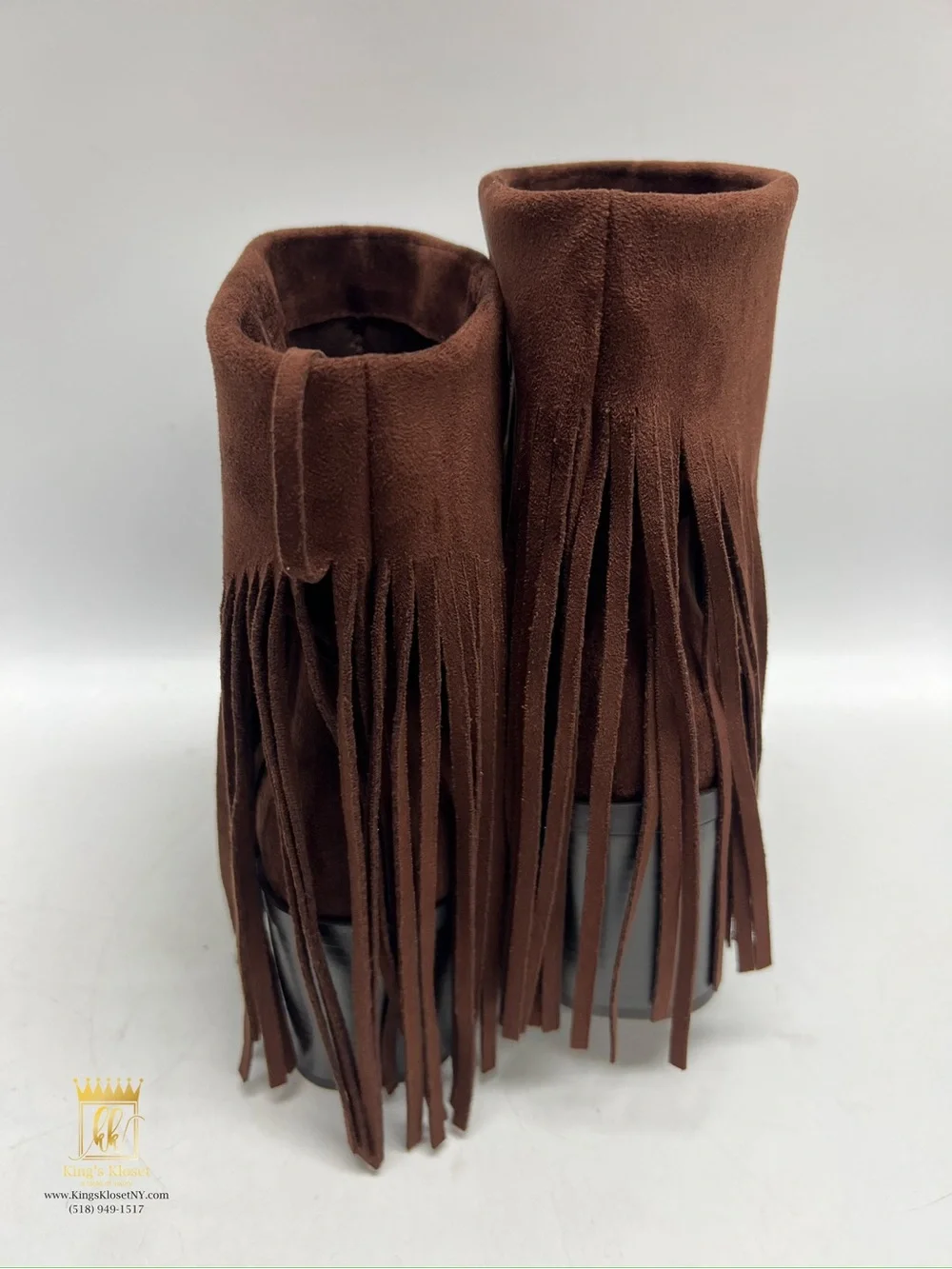 No boundaries fringe boots